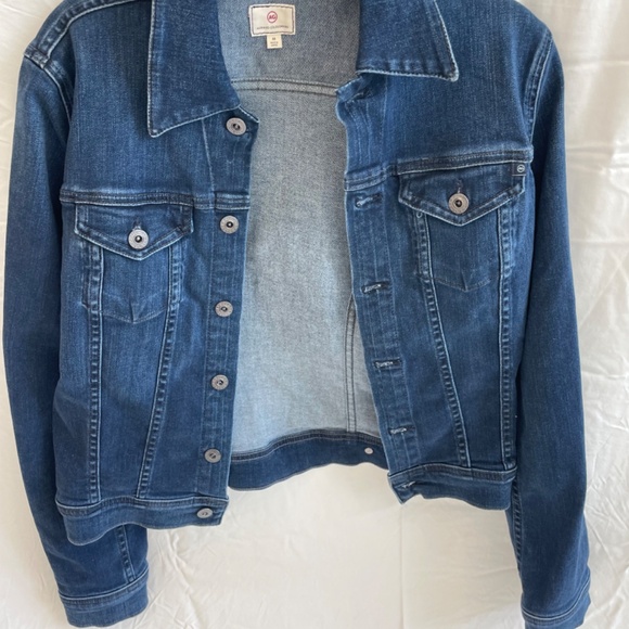 AG Denim Robyn Jean Jacket, Size Medium, Pinnacle Blue - Picture 3 of 6